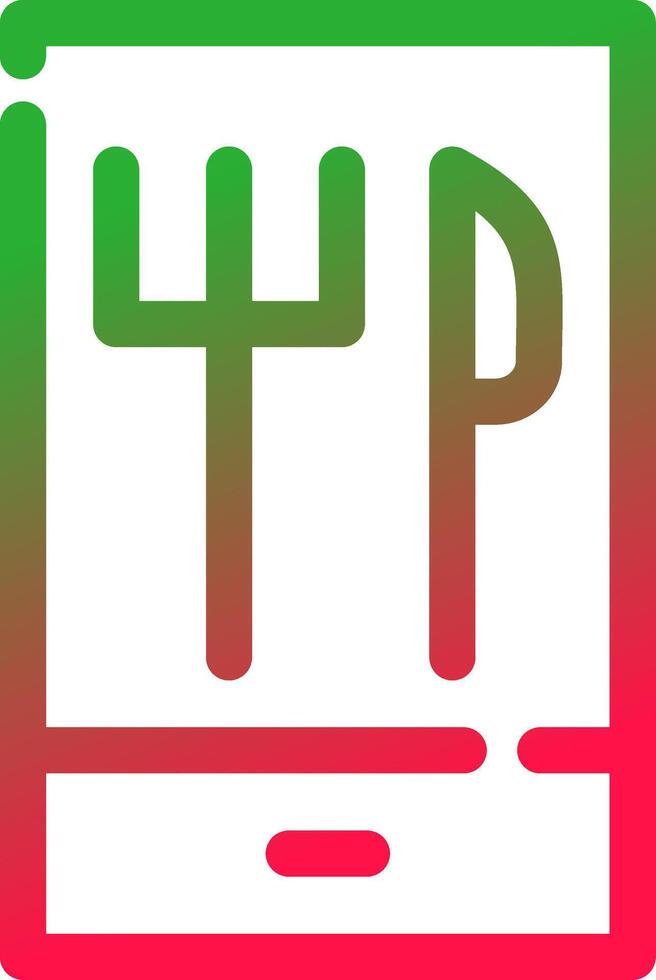 Line Red and Green Gradient vector