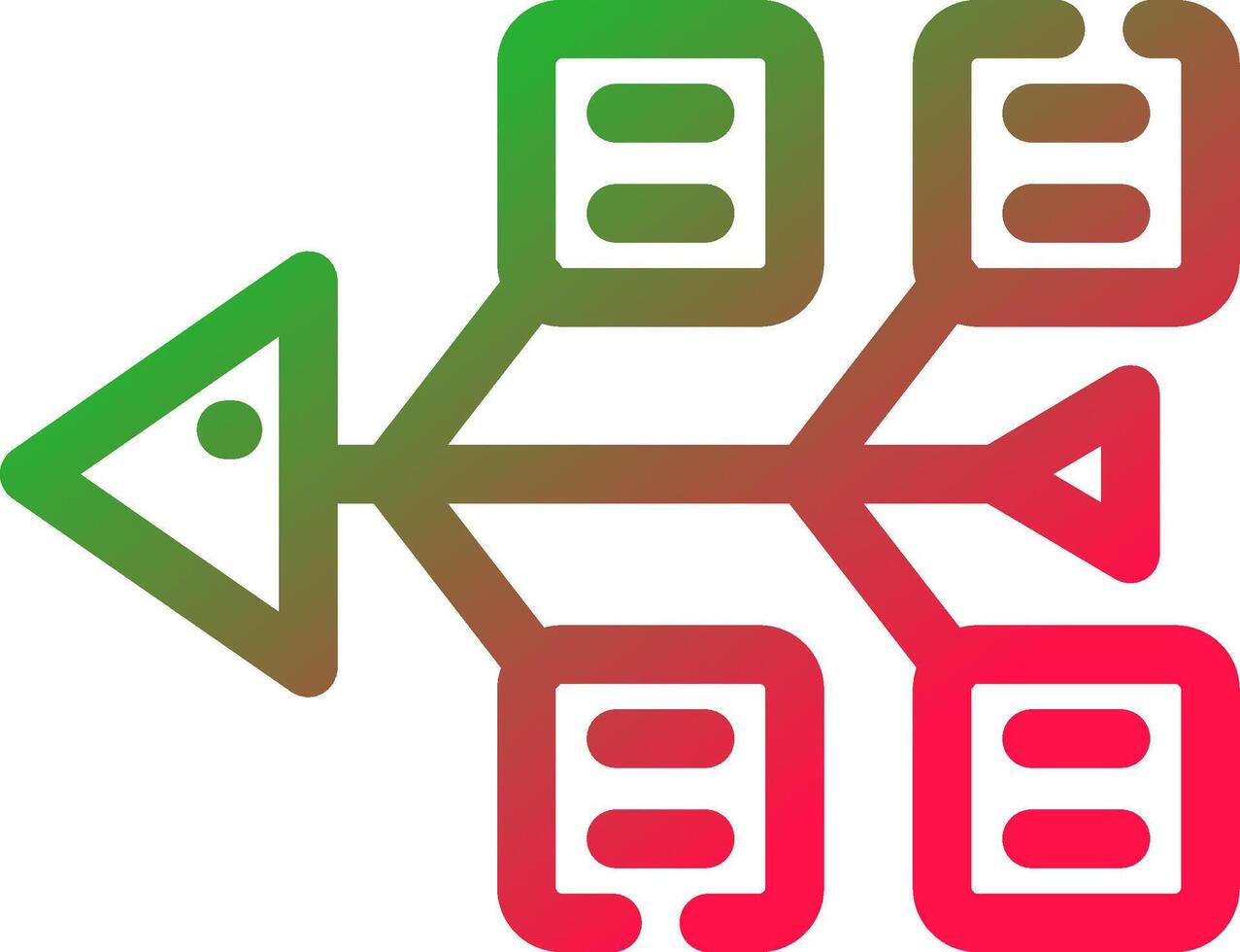 Line Red and Green Gradient vector