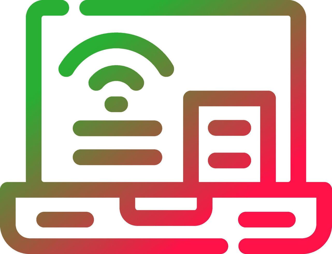 Wifi Connection Creative Icon Design vector