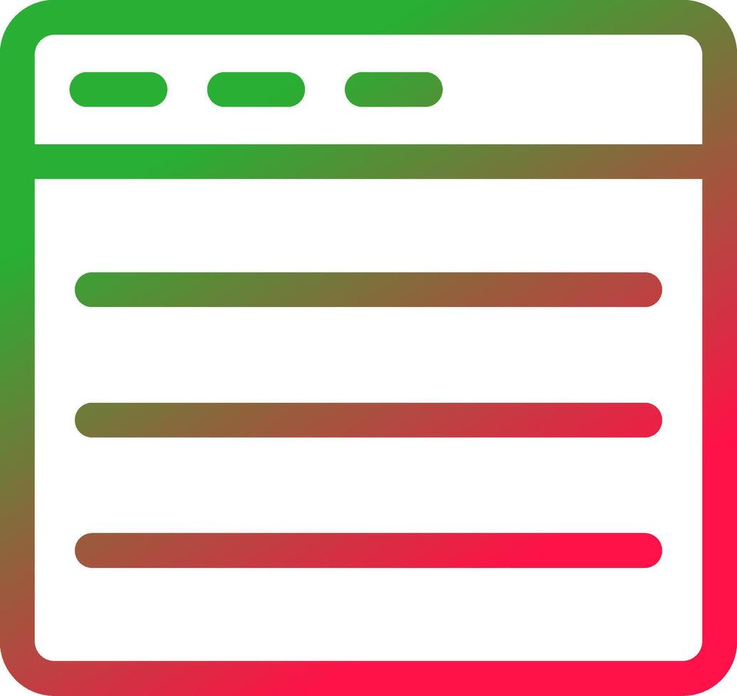 Line Red and Green Gradient vector