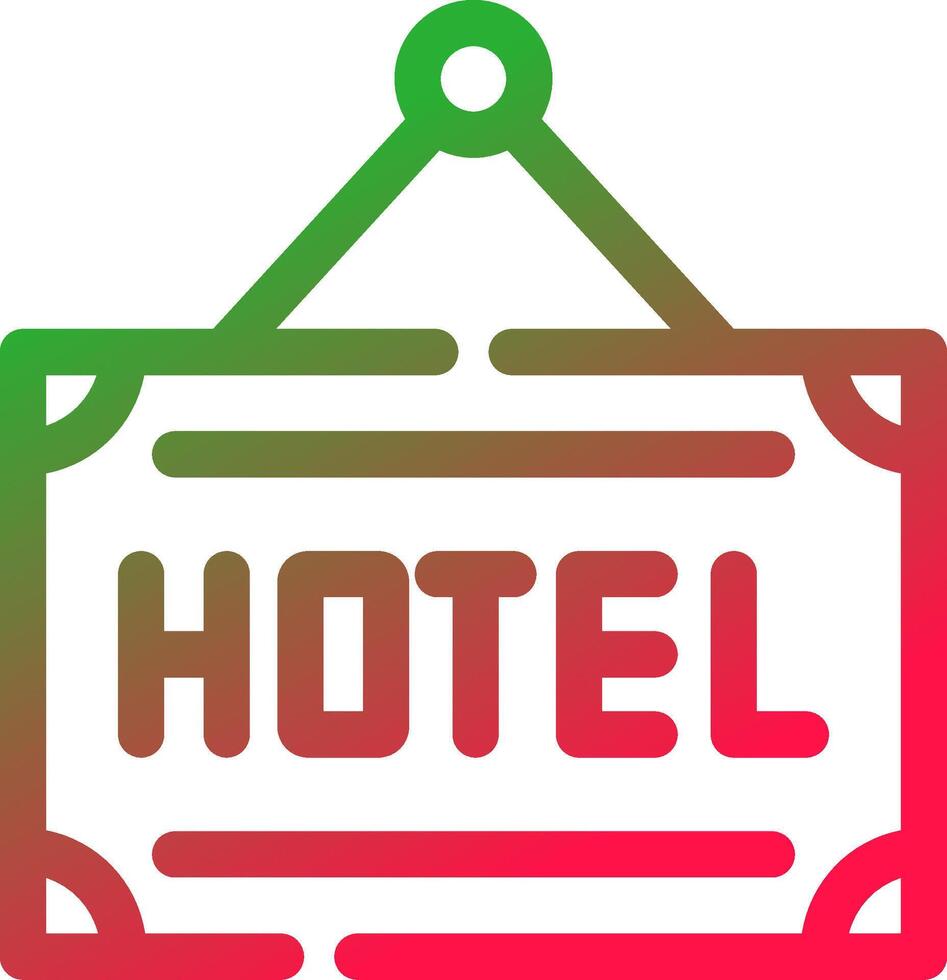 Hotel Creative Icon Design vector