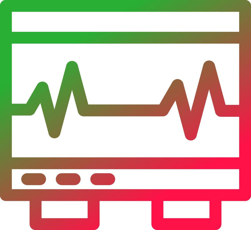 Electrocardiogram Creative Icon Design vector