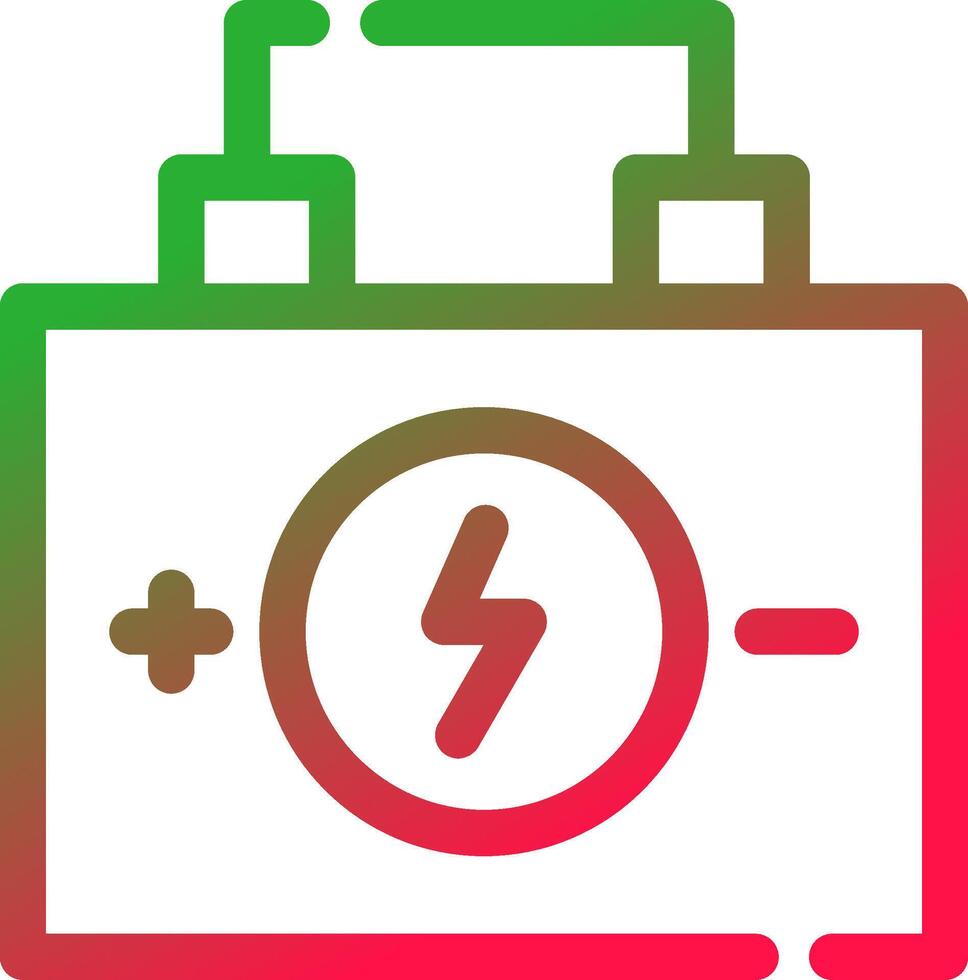 Line Red and Green Gradient vector
