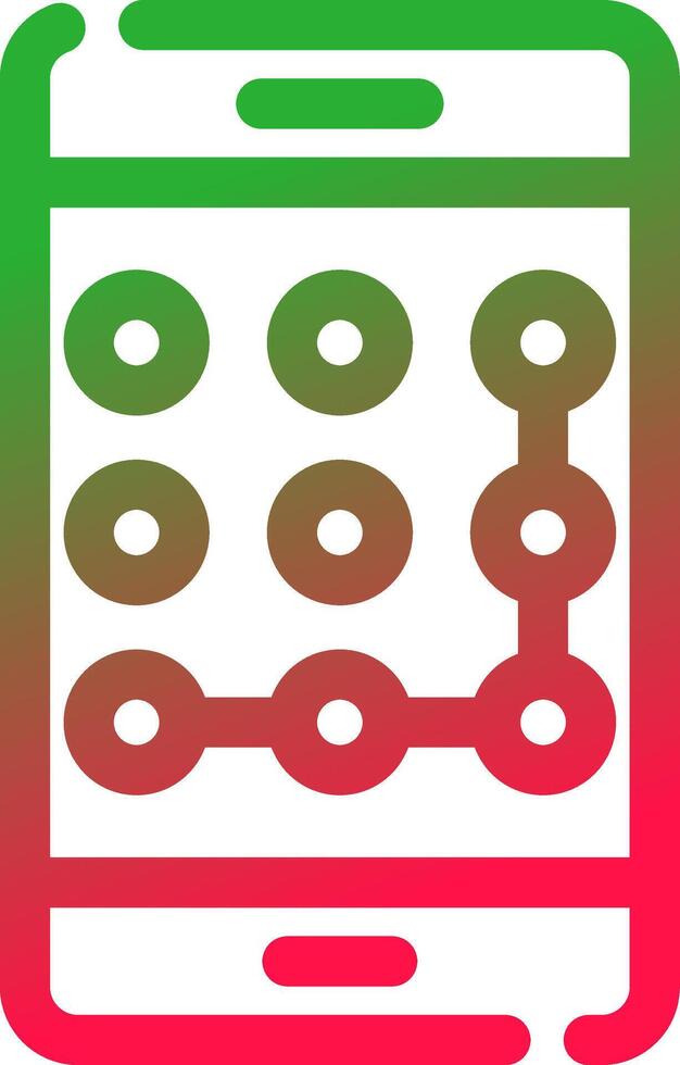 Pattern Lock Creative Icon Design vector