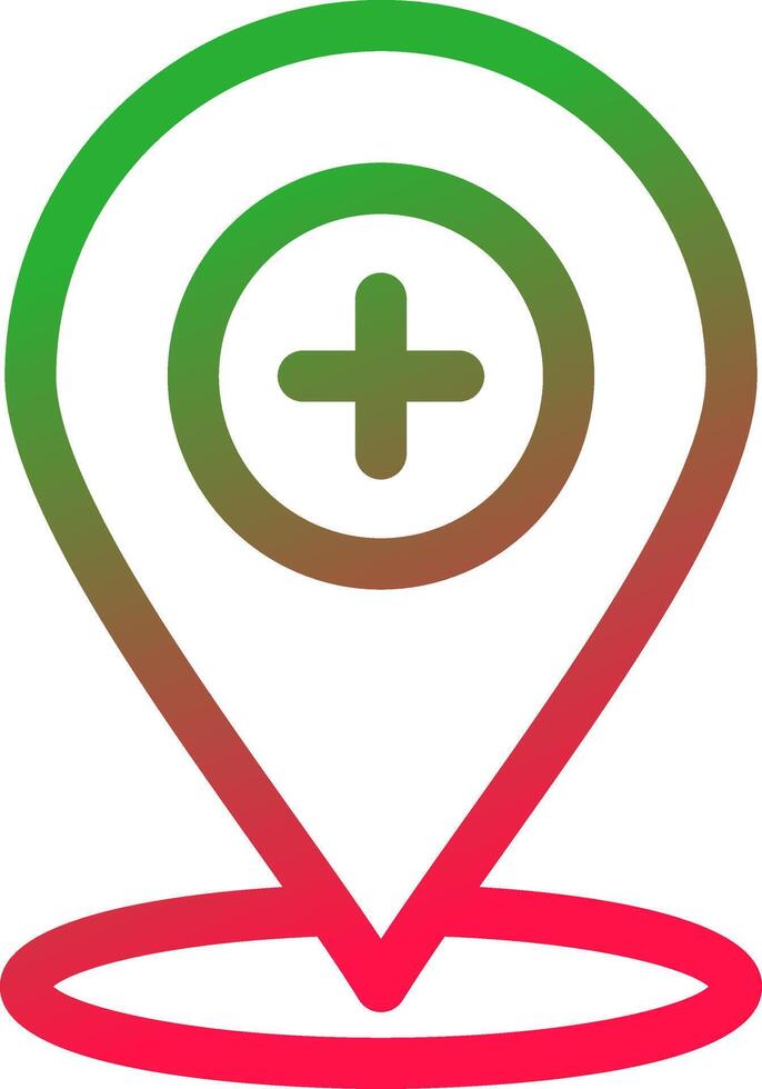 Line Red and Green Gradient vector