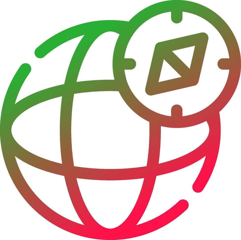 Line Red and Green Gradient vector