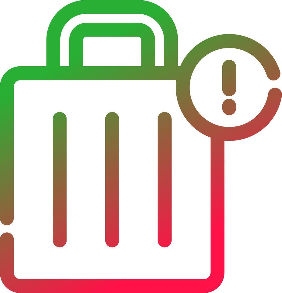 Line Red and Green Gradient vector