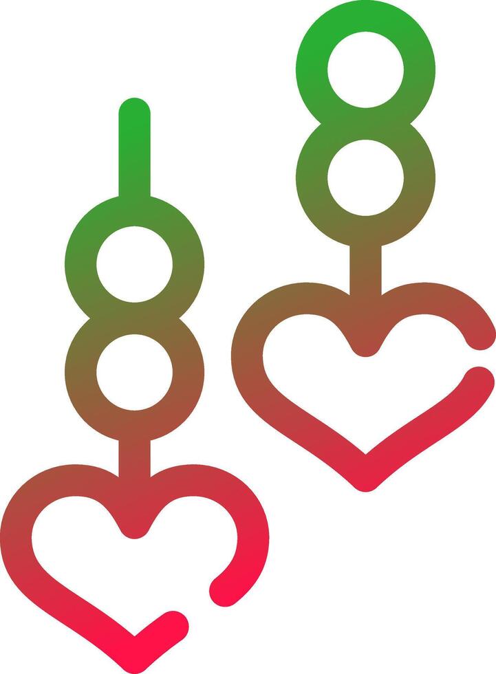 Line Red and Green Gradient vector