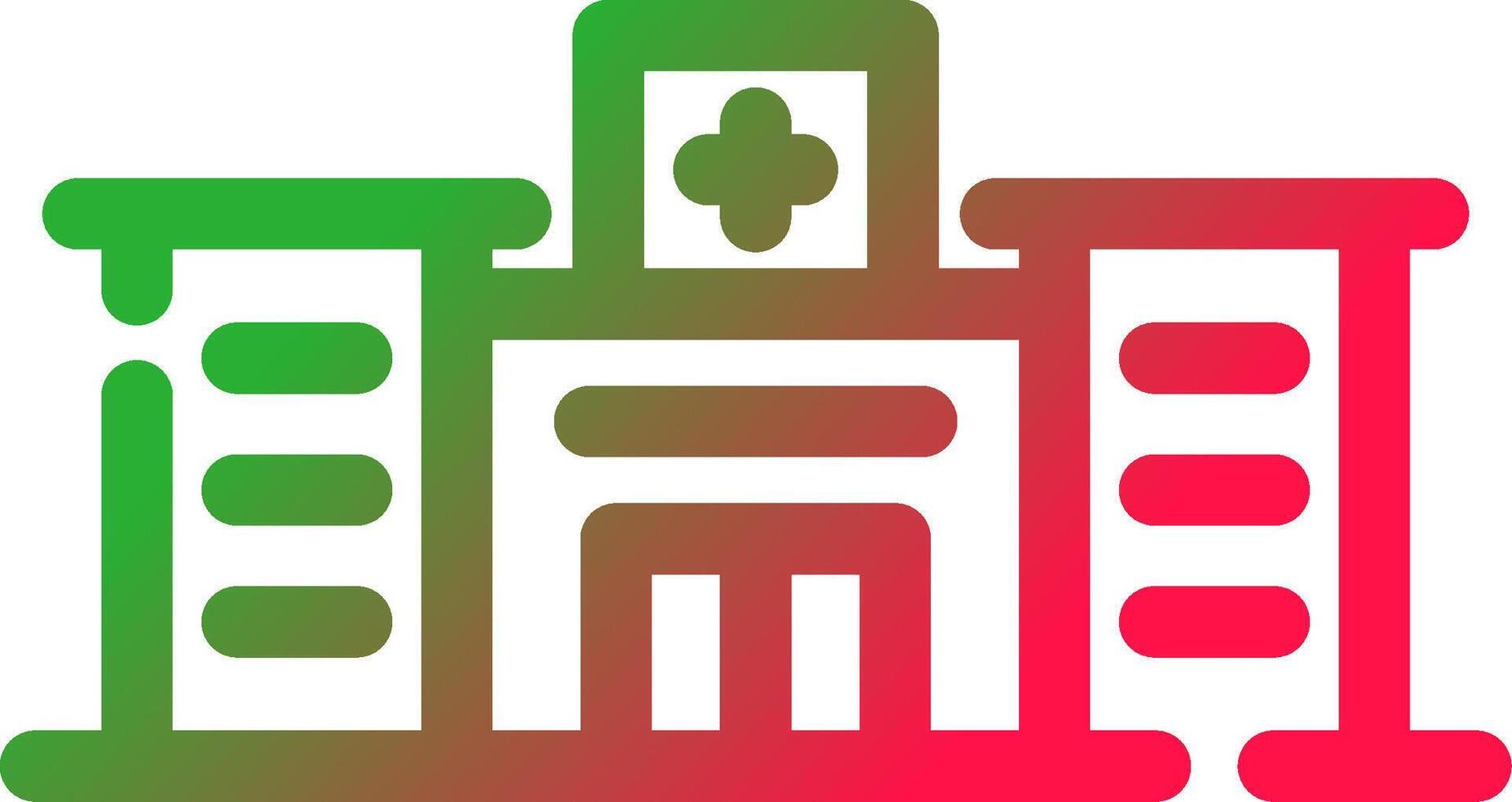 Line Red and Green Gradient vector