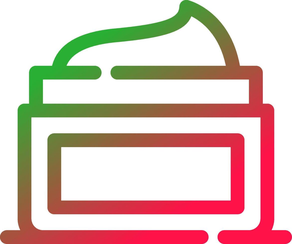 Line Red and Green Gradient vector