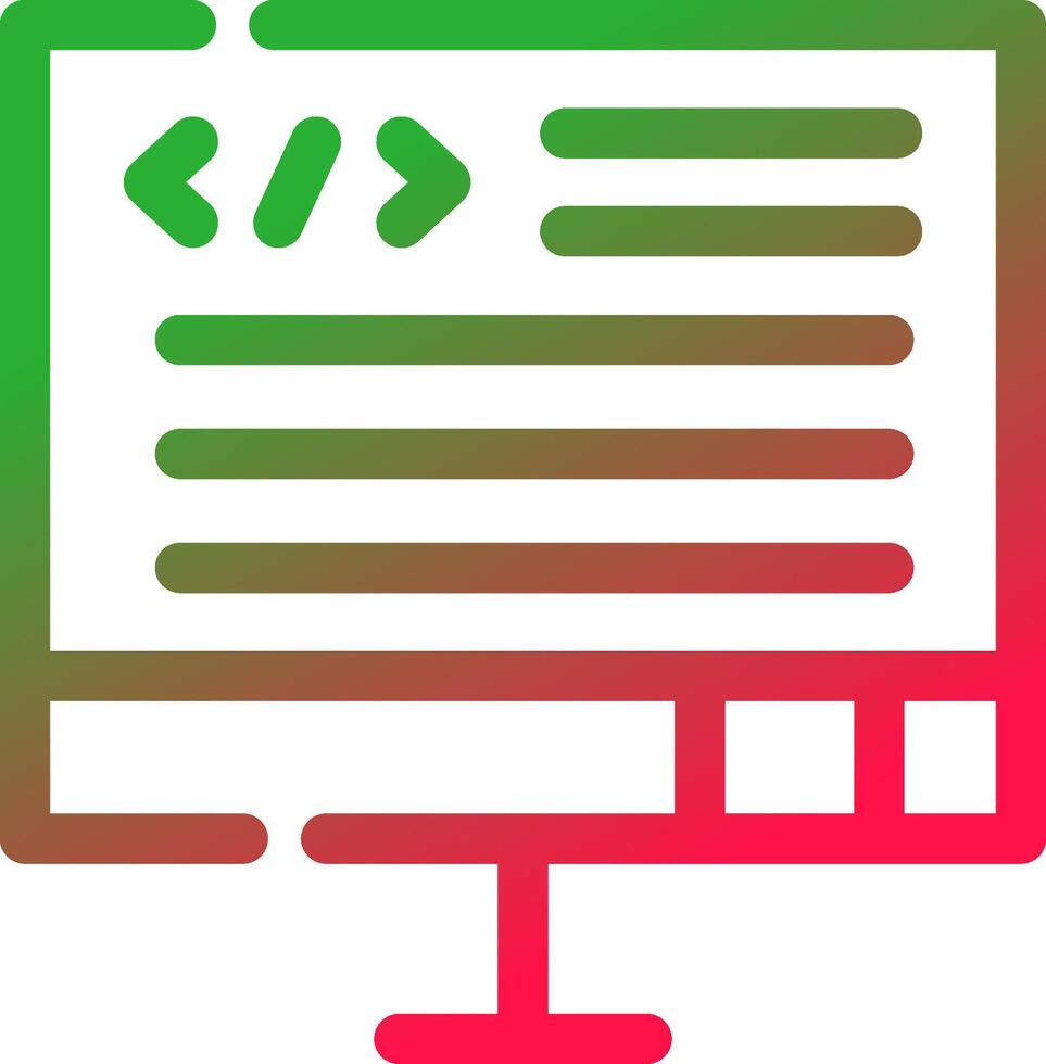 Line Red and Green Gradient vector