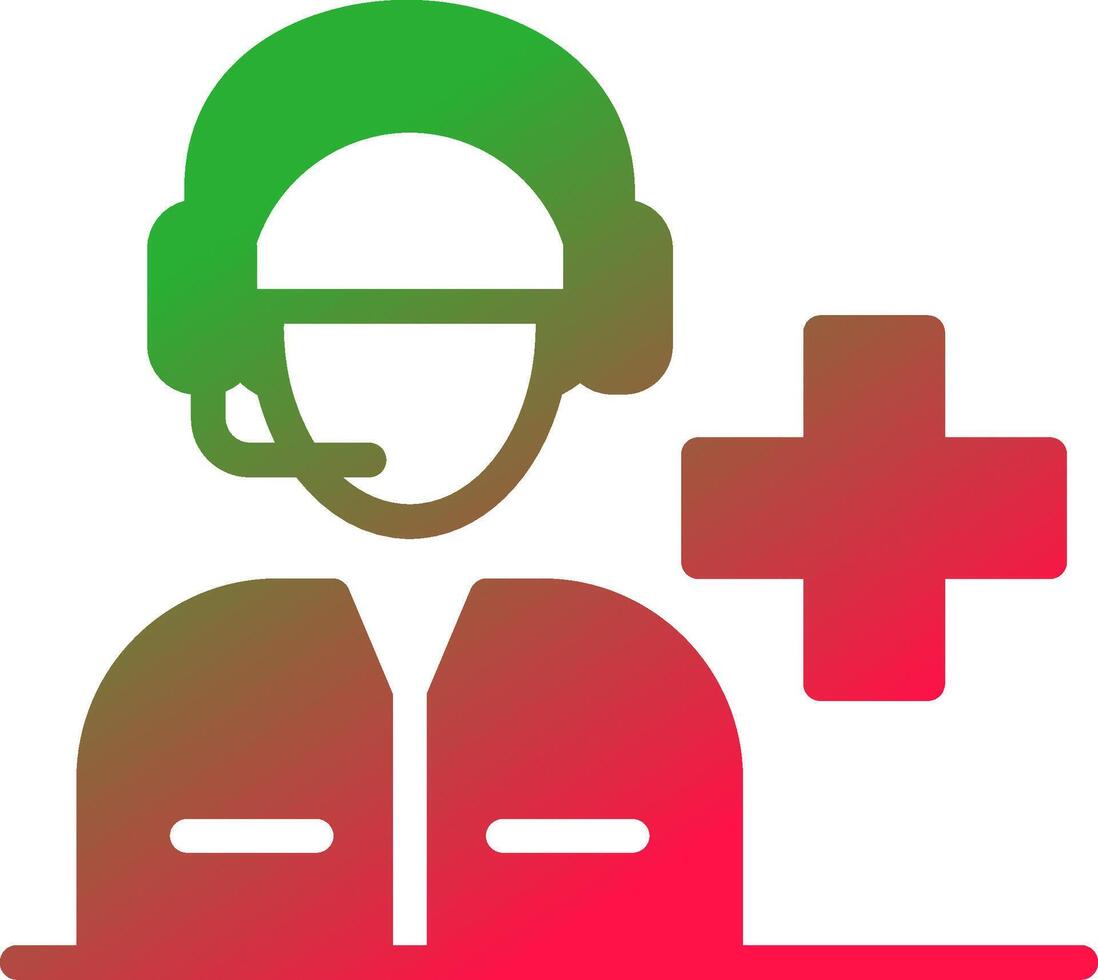 Line Red and Green Gradient vector