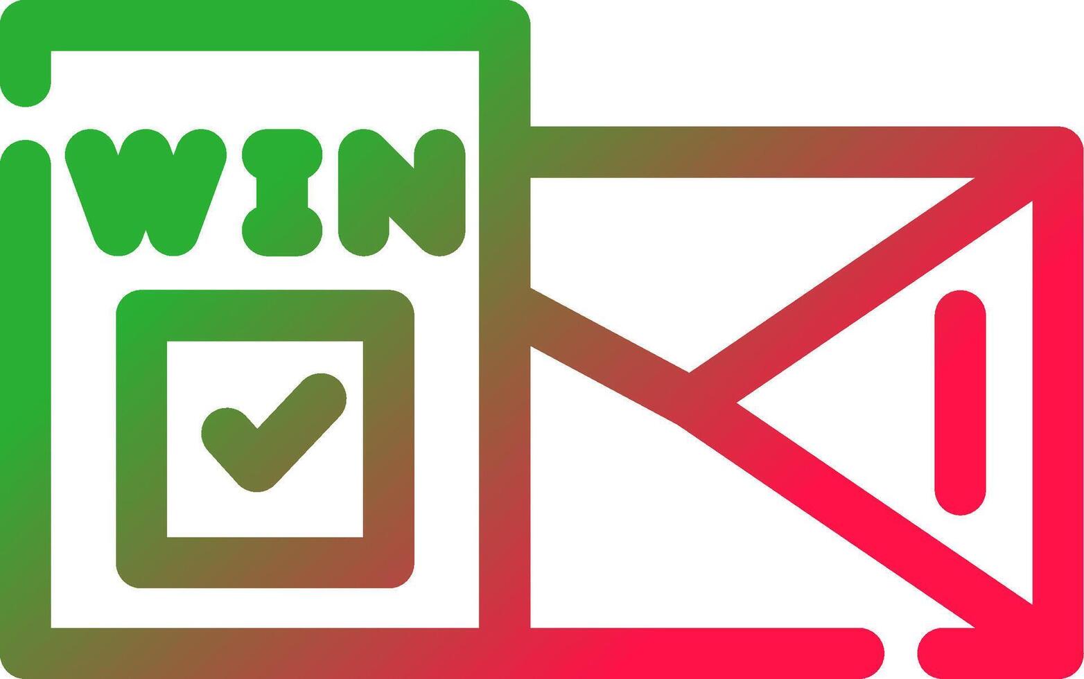 Line Red and Green Gradient vector