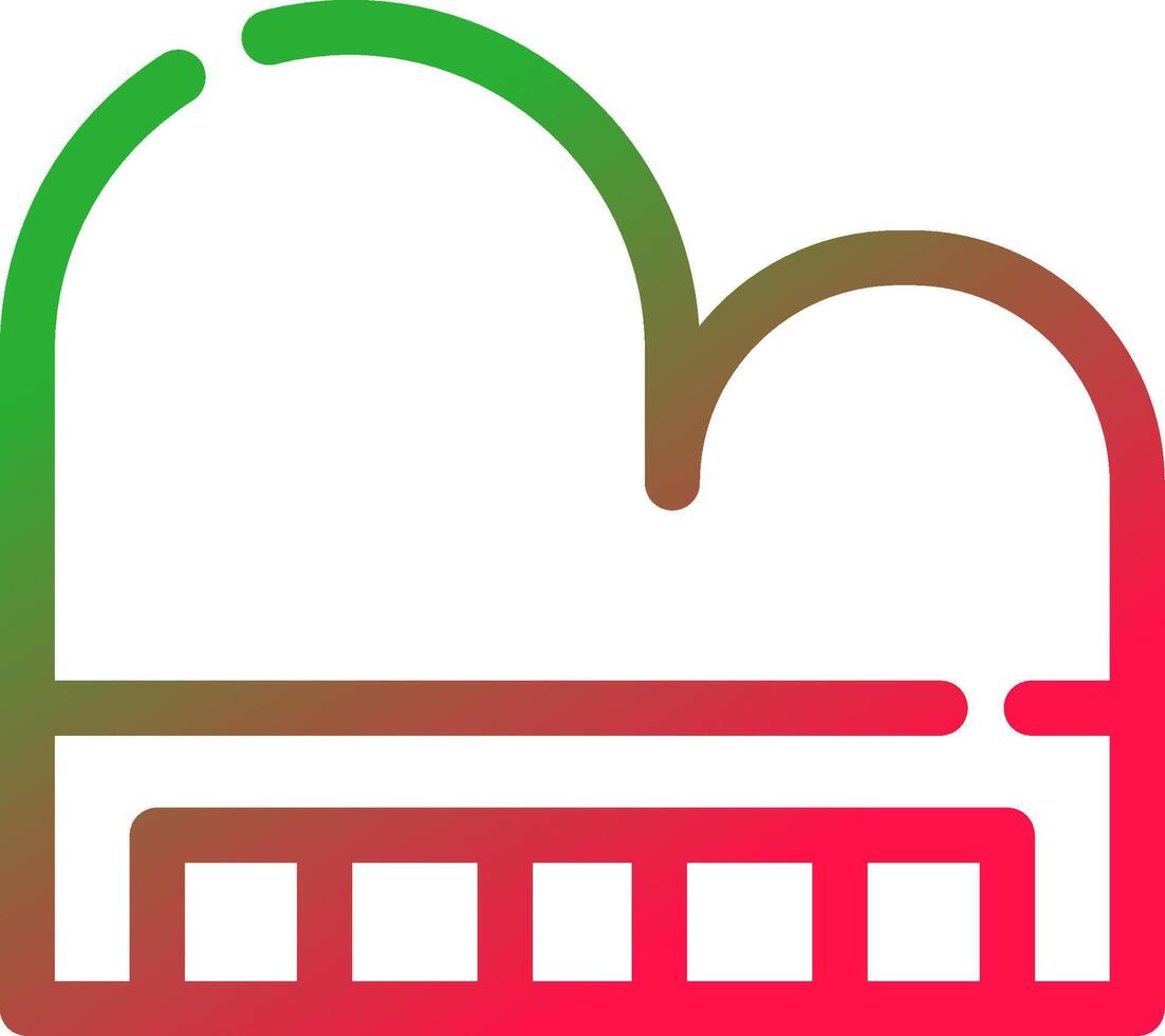 Line Red and Green Gradient vector