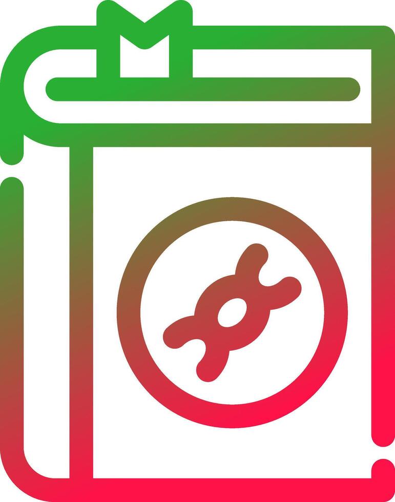 Dna Book Creative Icon Design vector