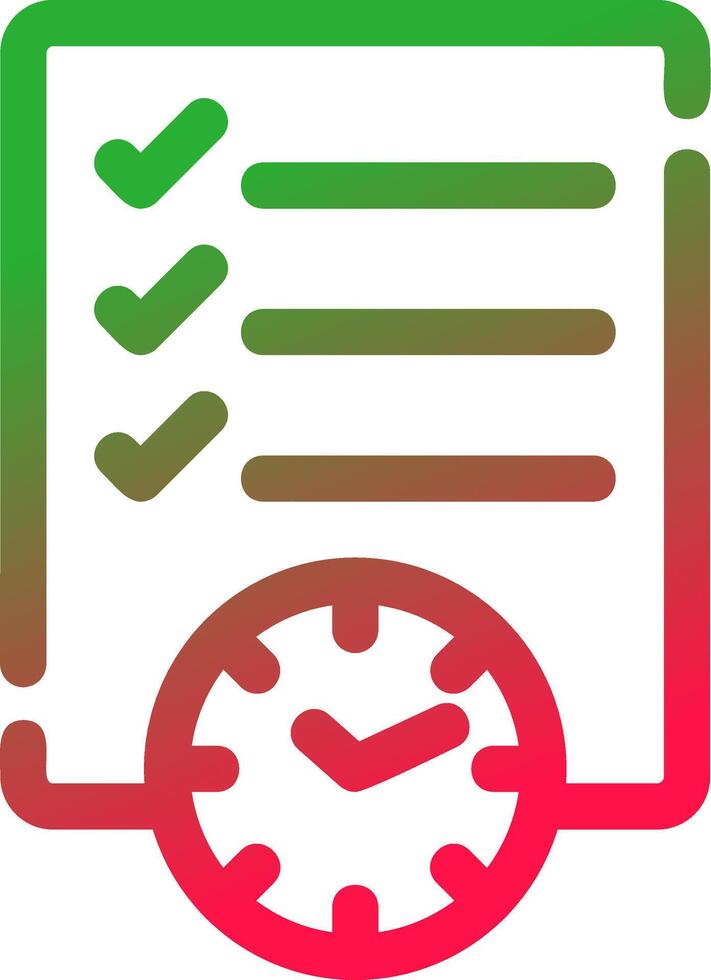Line Red and Green Gradient vector
