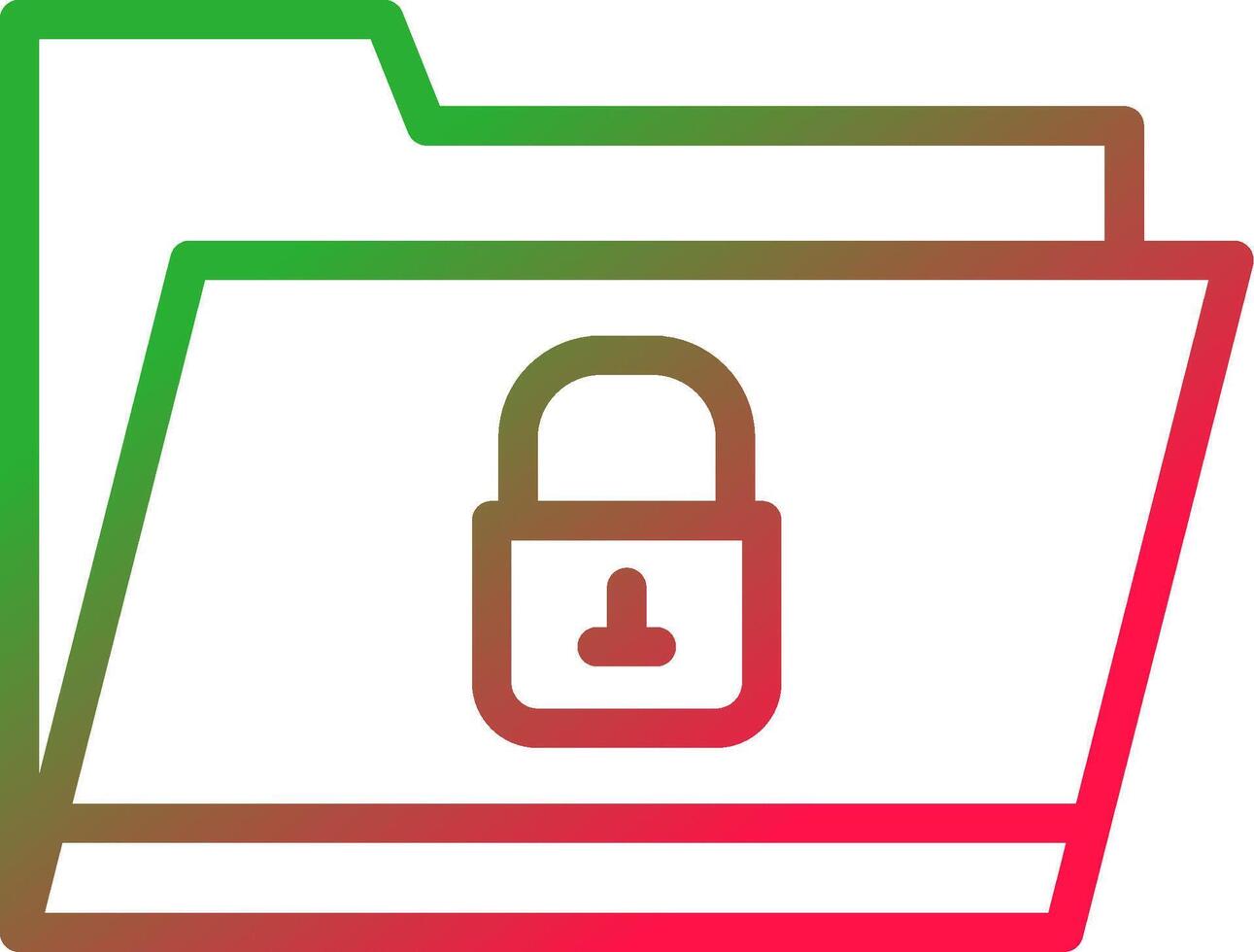 Locked Folder Creative Icon Design vector