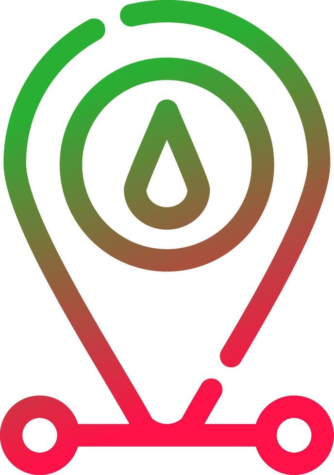 Line Red and Green Gradient vector