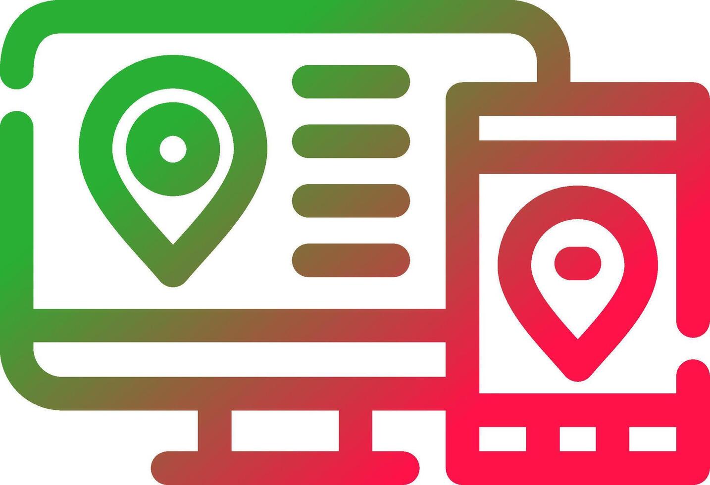 Multi Screen Marketing Creative Icon Design vector