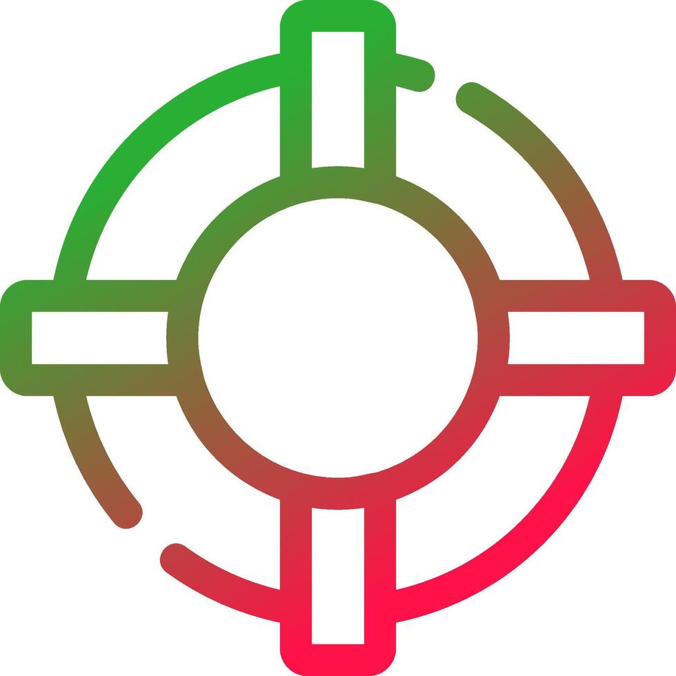 Line Red and Green Gradient vector