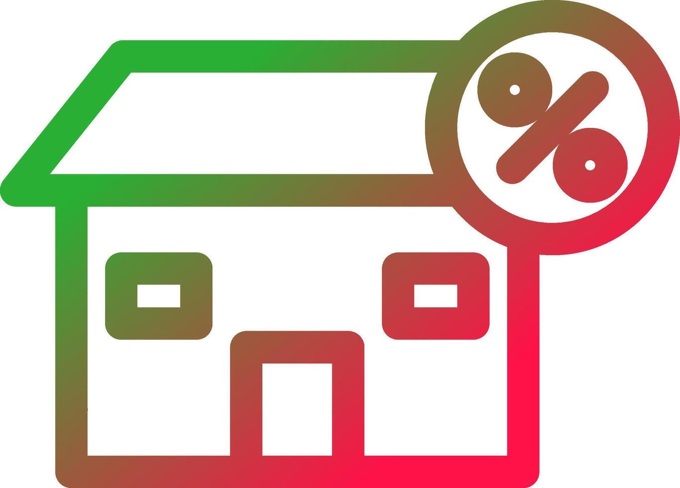 Line Red and Green Gradient vector