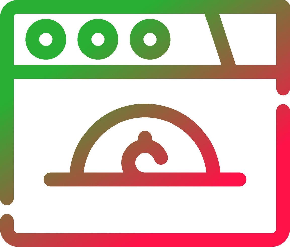 Line Red and Green Gradient vector