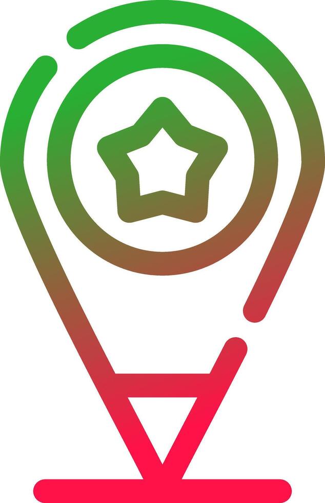 Line Red and Green Gradient vector