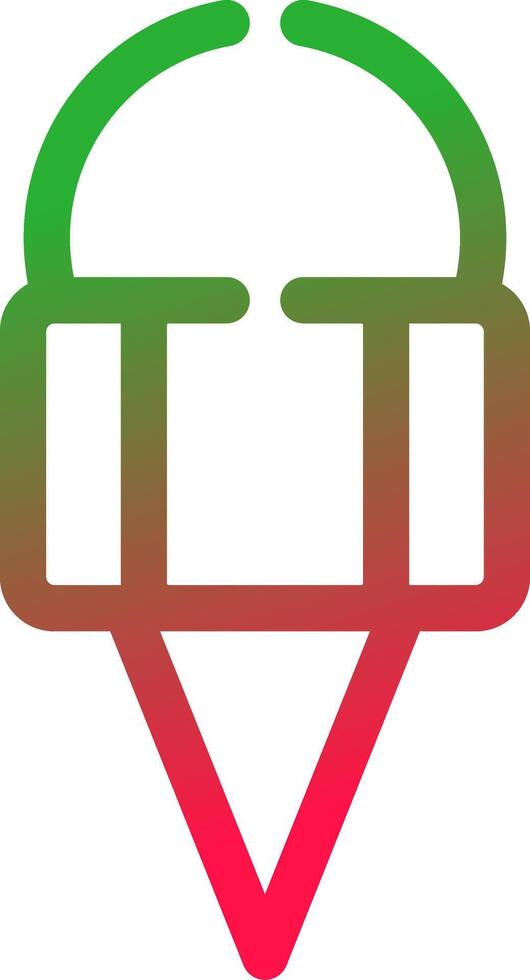 Line Red and Green Gradient vector