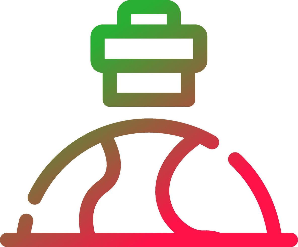 Line Red and Green Gradient vector
