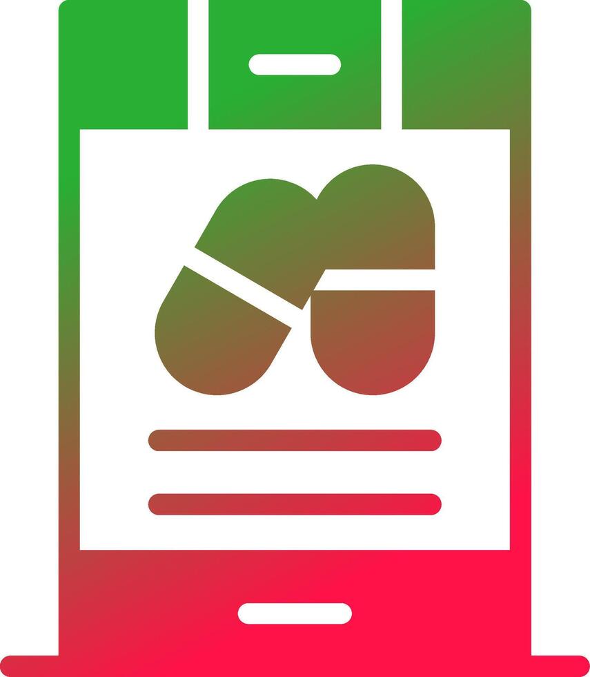 Line Red and Green Gradient vector