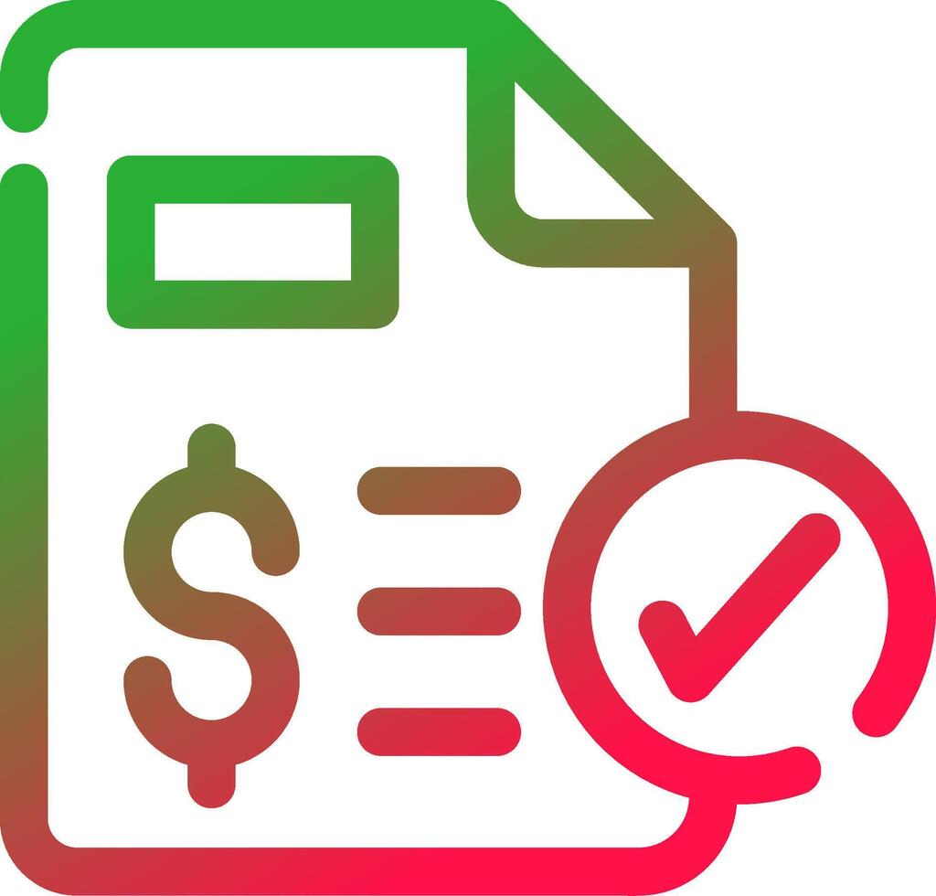Line Red and Green Gradient vector
