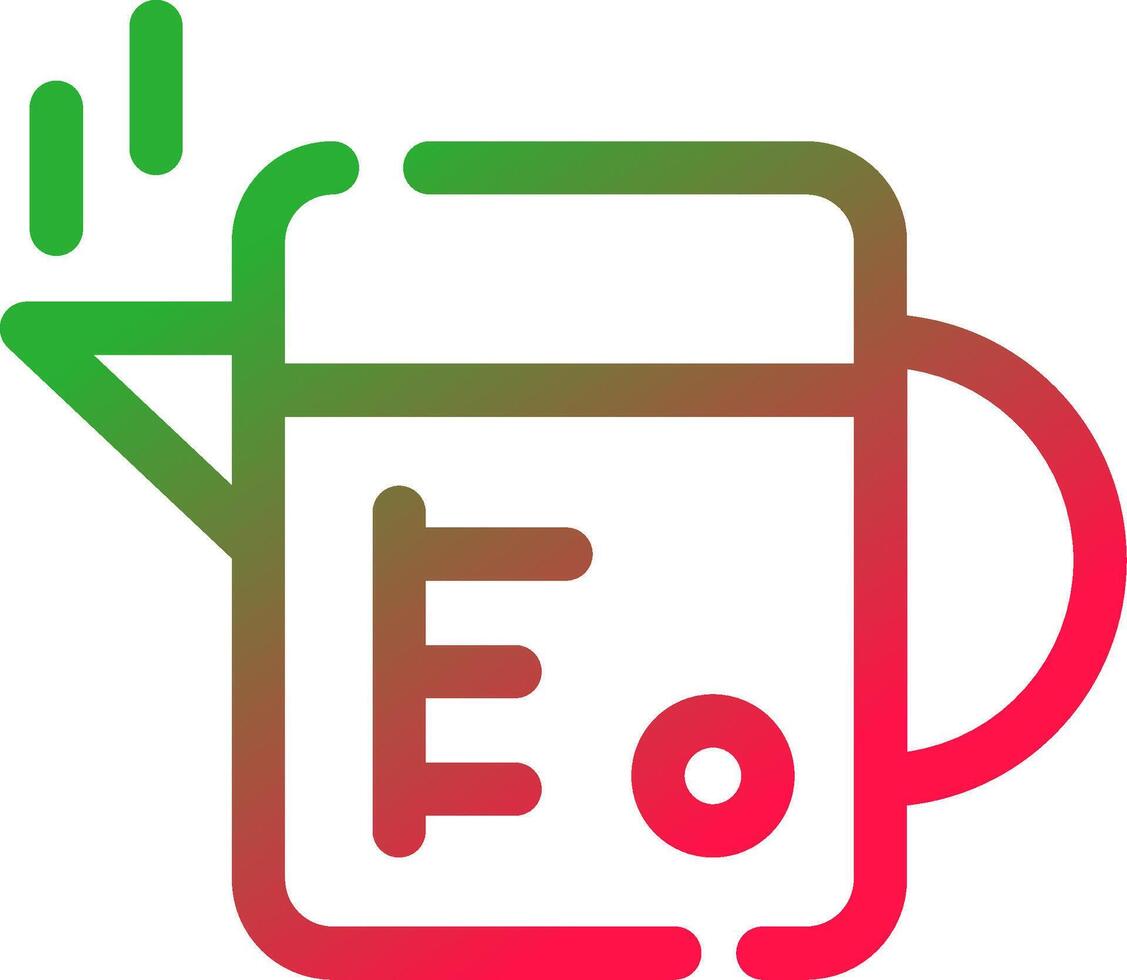 Line Red and Green Gradient vector