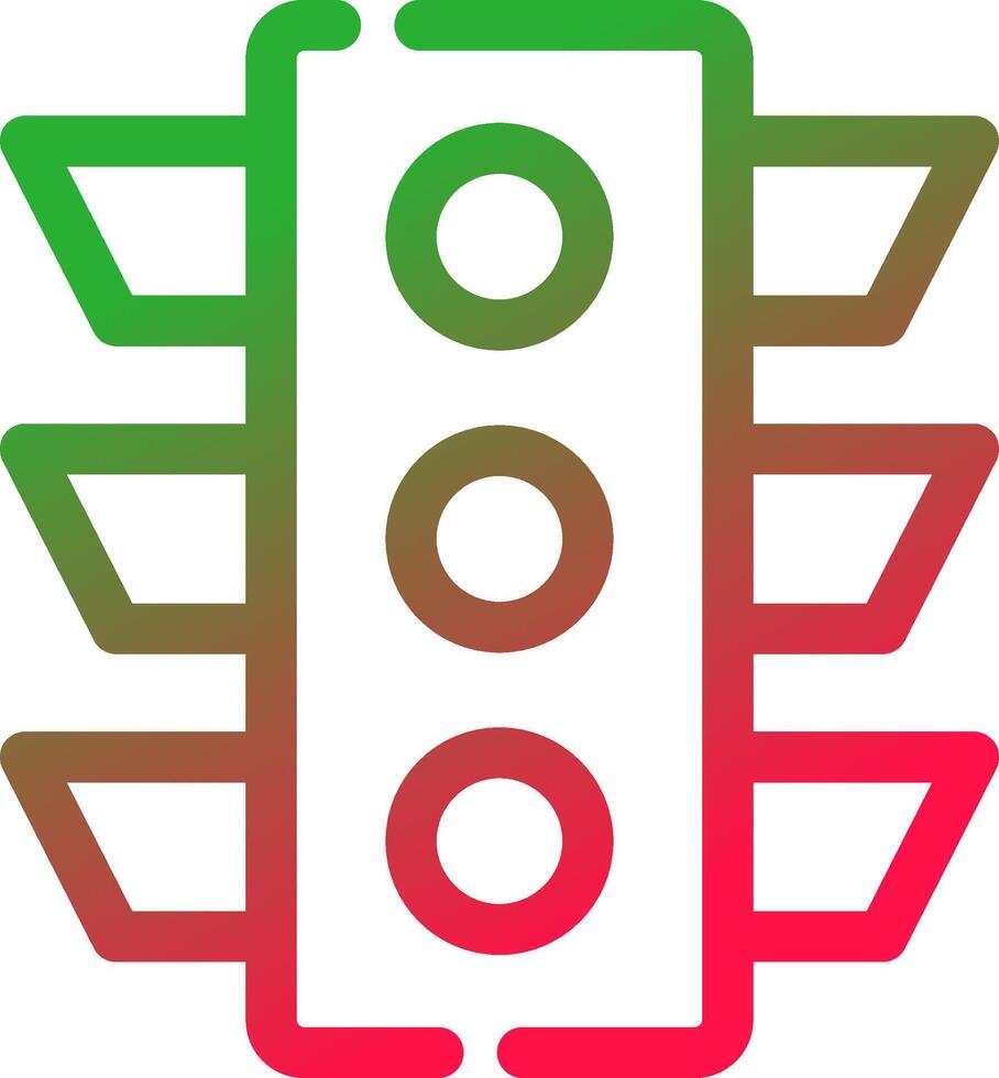 diseño de icono creativo de semáforo vector