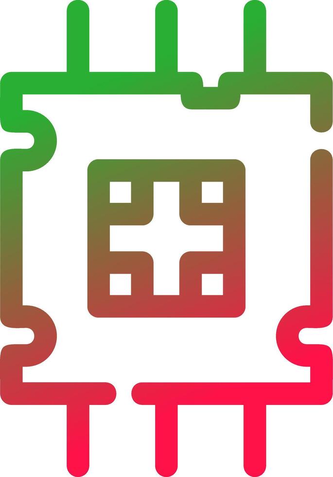 Processor Creative Icon Design vector