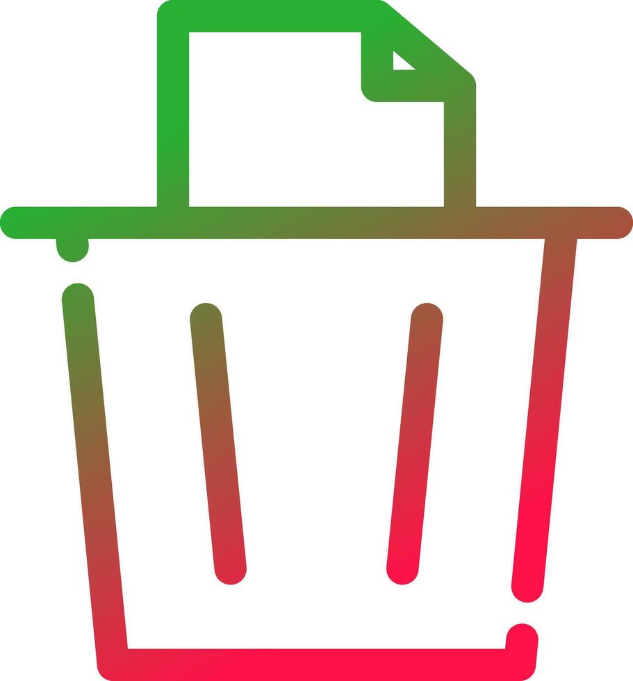 Paper Bin Creative Icon Design vector