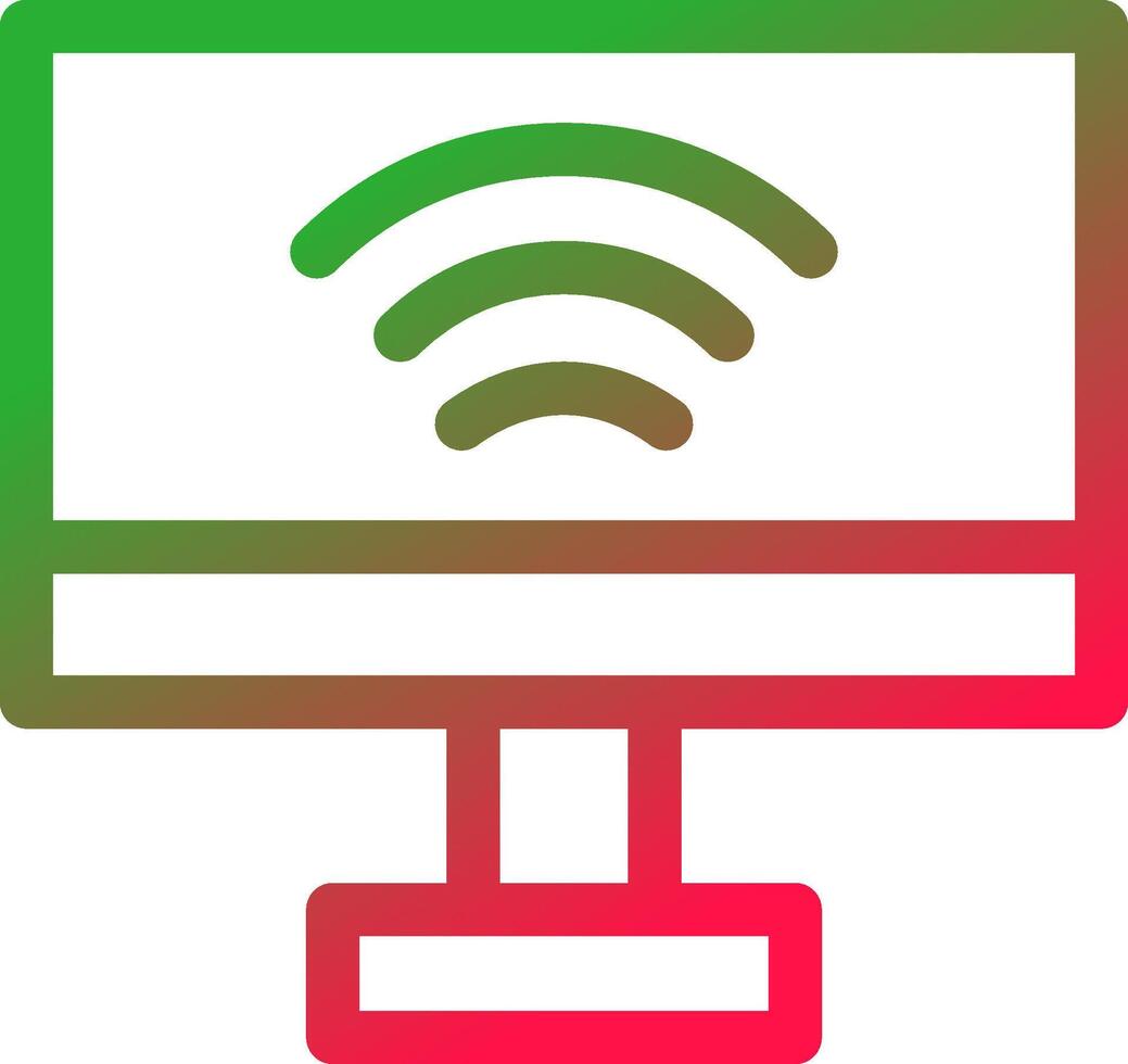 Line Red and Green Gradient vector