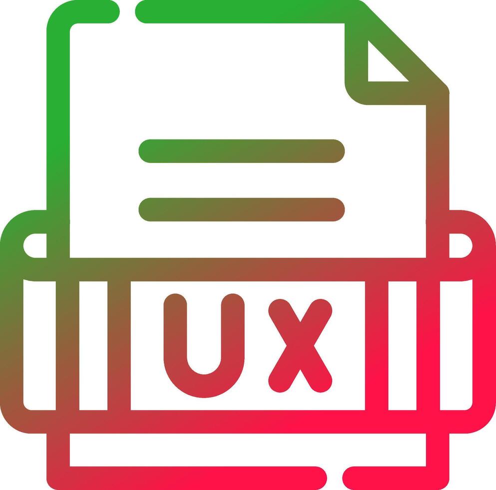 Ux Format Creative Icon Design vector