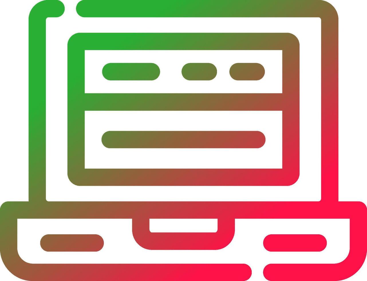 Line Red and Green Gradient vector