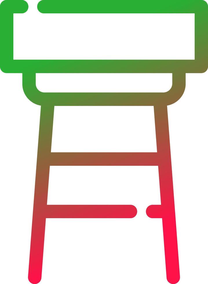 Stool Creative Icon Design vector