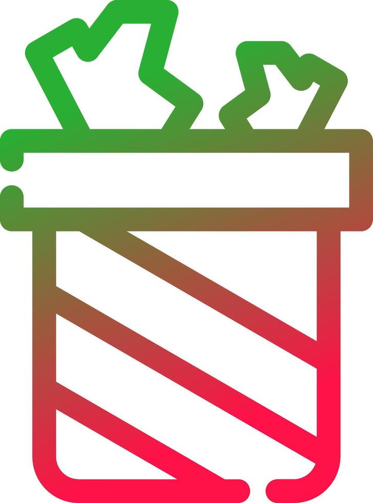 Line Red and Green Gradient vector