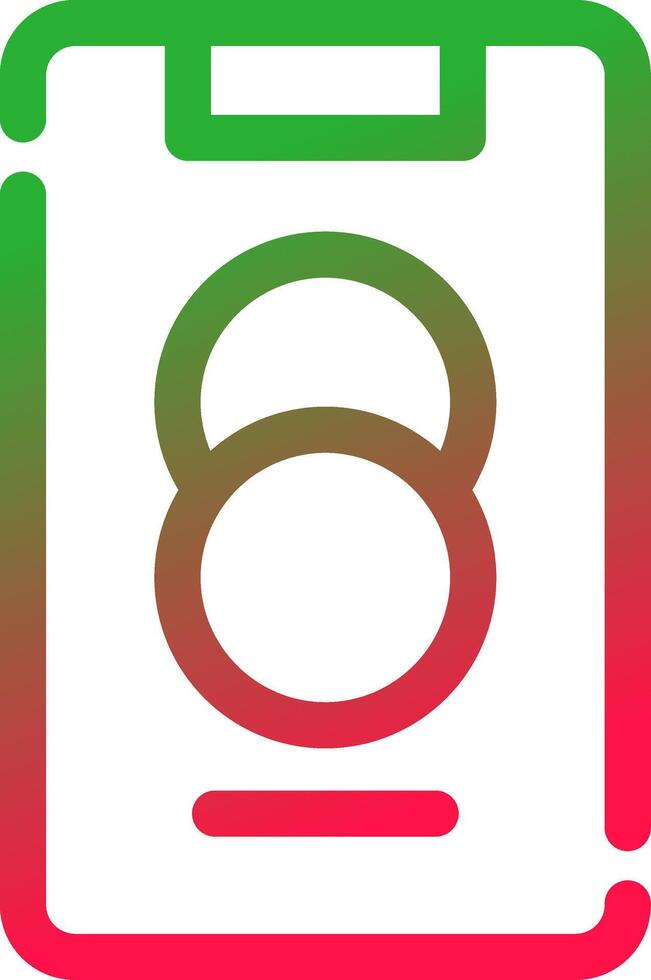 Line Red and Green Gradient vector