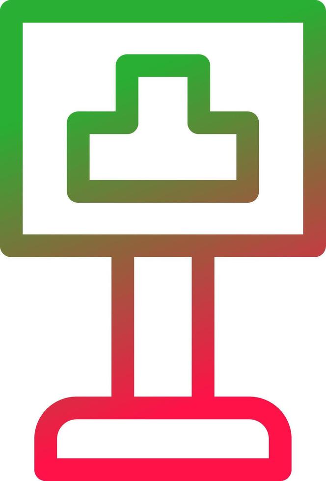 Line Red and Green Gradient vector