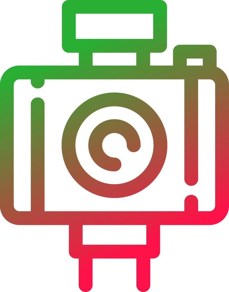 Line Red and Green Gradient vector