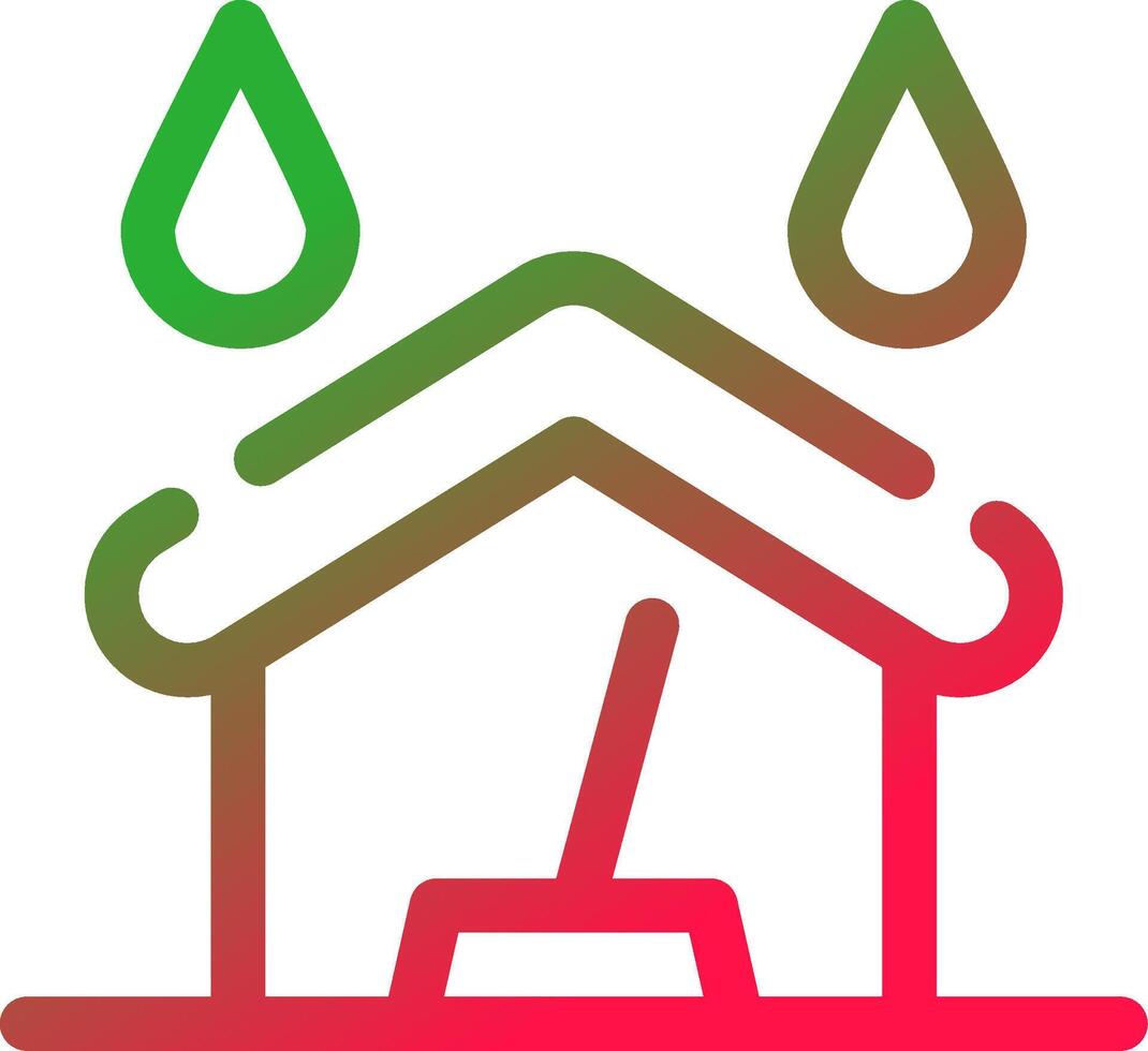 Line Red and Green Gradient vector