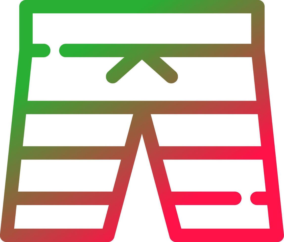 Line Red and Green Gradient vector