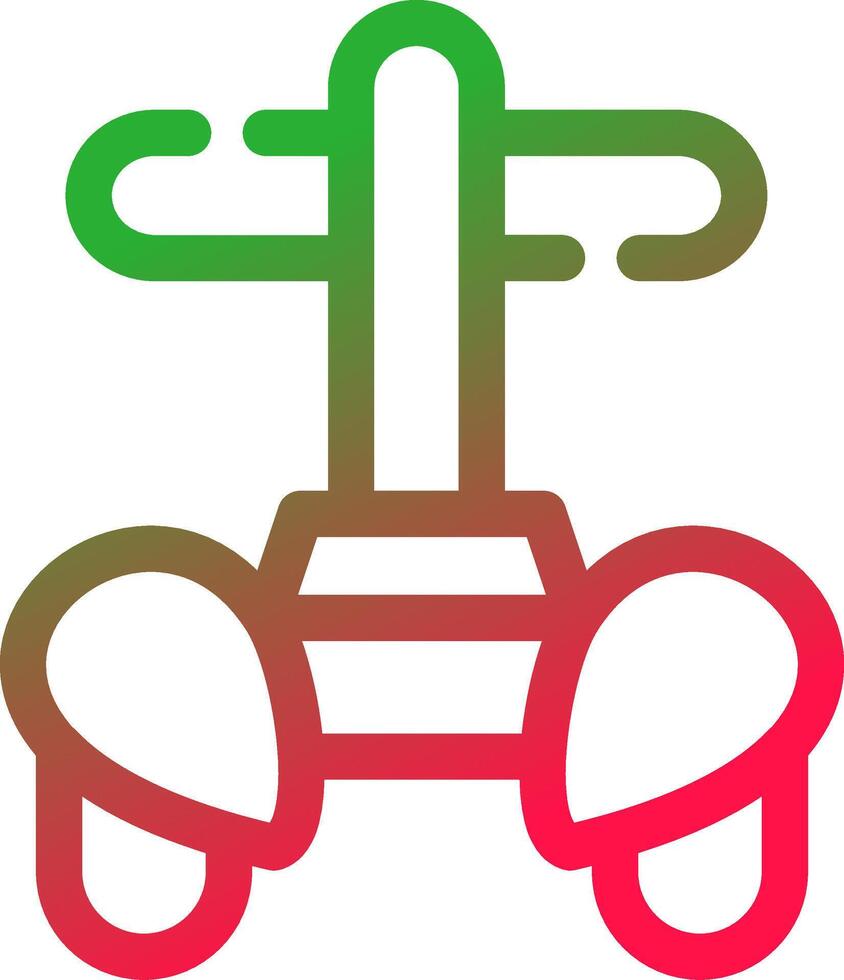 Police Segway Creative Icon Design vector