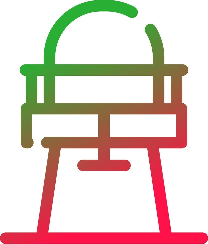 High Chair Creative Icon Design vector