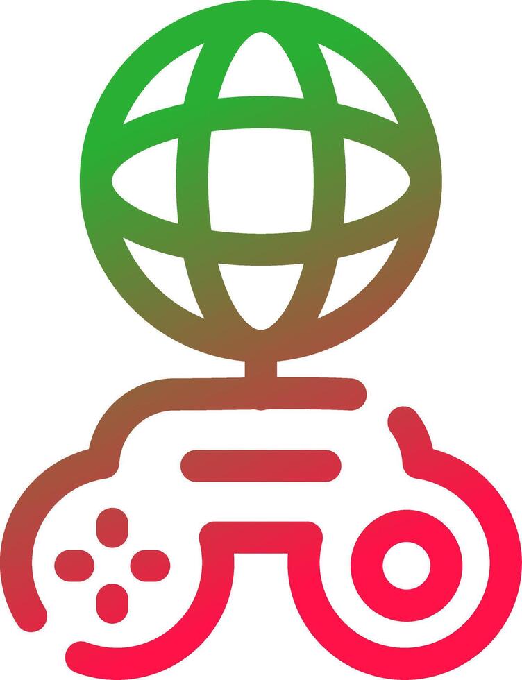 Global Gaming Creative Icon Design vector