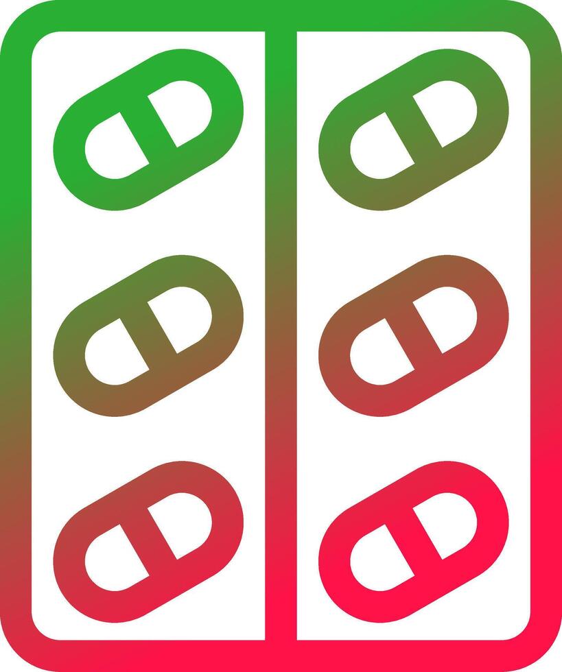 Line Red and Green Gradient vector