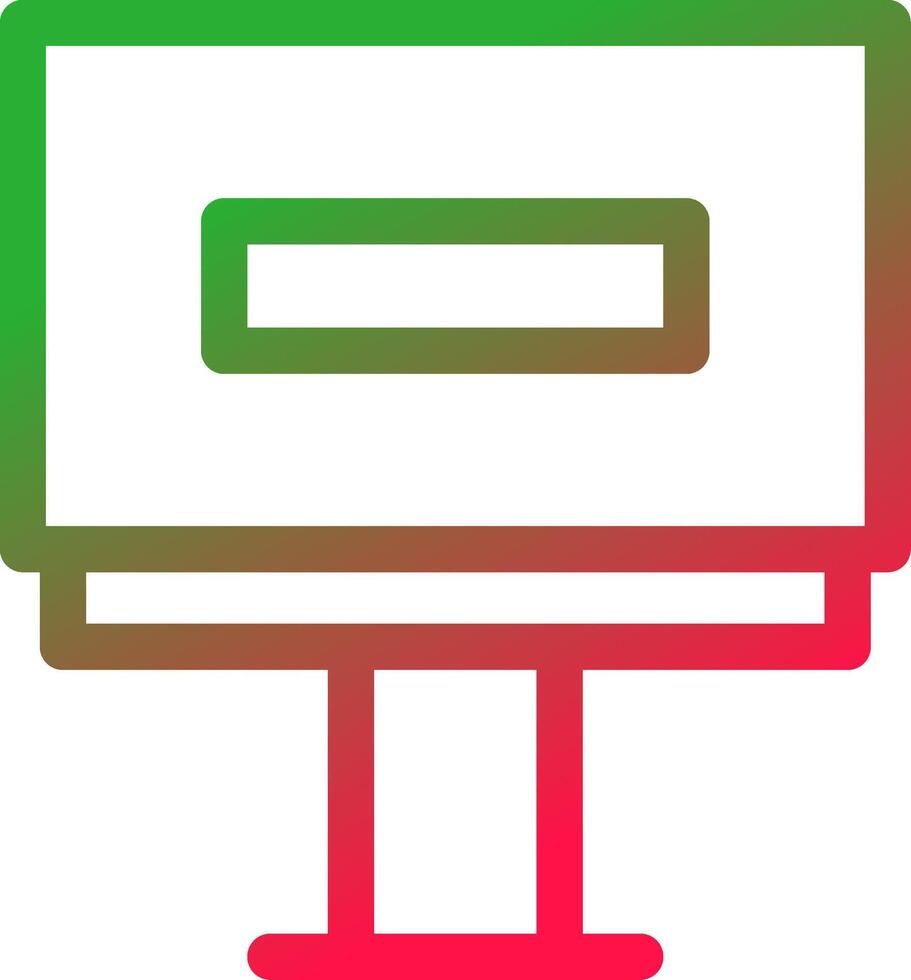 Line Red and Green Gradient vector